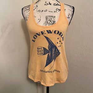 Loveworn Yellow Fish Santa Barbara California Tank Top